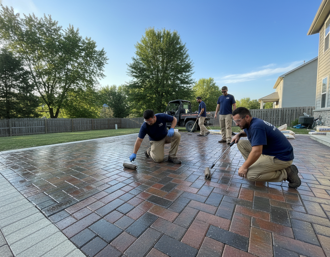 Concrete Paver Sealing In Lewis Center